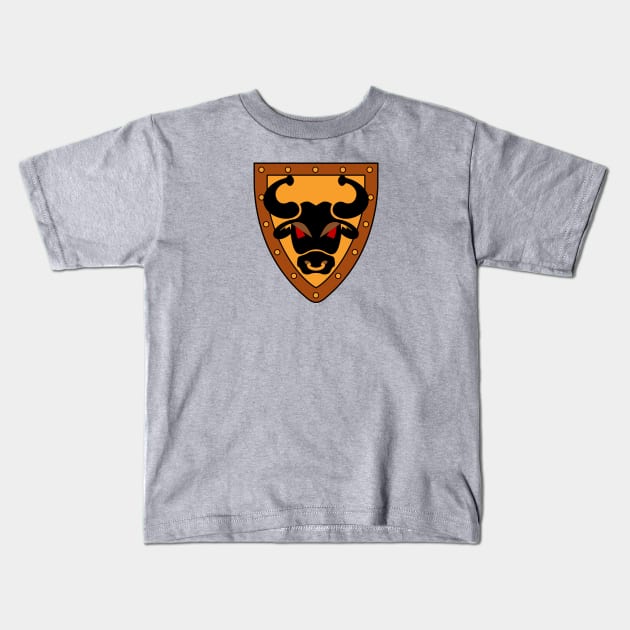 Bull Kids T-Shirt by GrantMcDougall